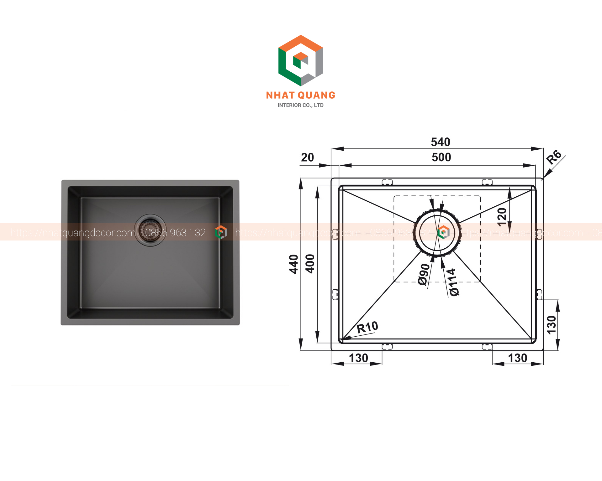 Chậu bếp HAFELE, Thép không gỉ, HS21-SSN1S60, một chậu