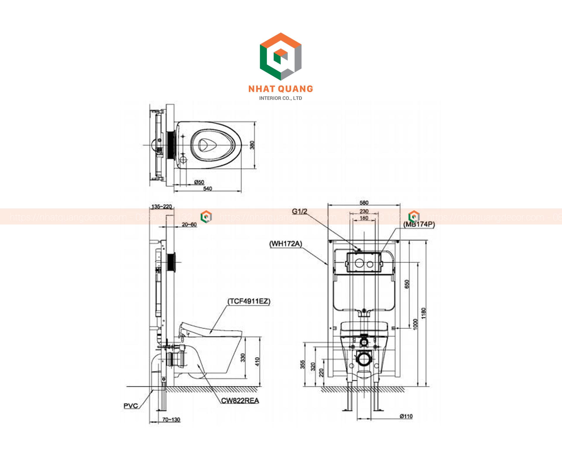 Bồn cầu TOTO treo tường Avante thế hệ mới