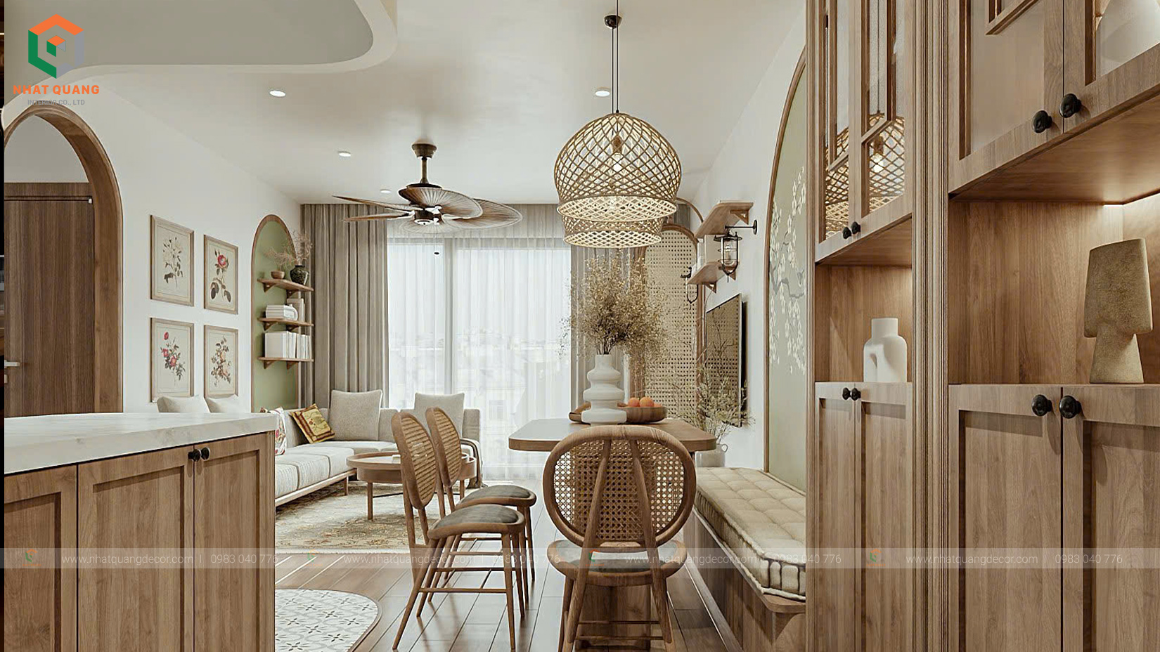 Thiết kế nội thất căn hộ S1.3801 tại dự án SKY OASIS - ECOPARK