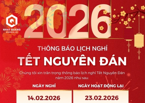 Nhật Quang Decor thông báo nghỉ lễ Tết Nguyên Đán năm 2026