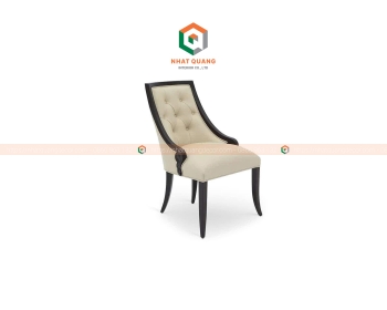 Ghế ăn bọc đệm vải nỉ kiểu dáng luxury GA-008