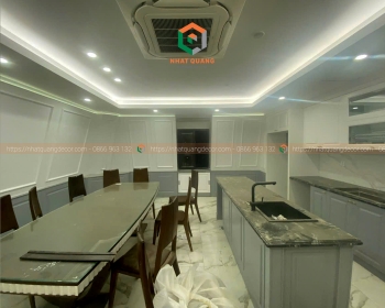 Tủ bếp cánh tủ tân cổ điển TB-005