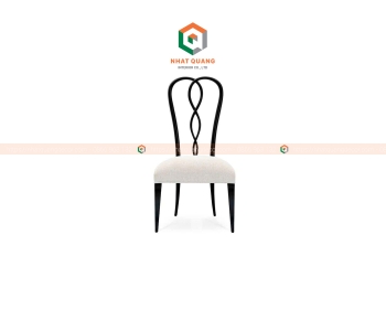 Ghế ăn bọc đệm vải nỉ kiểu dáng luxury GA-001