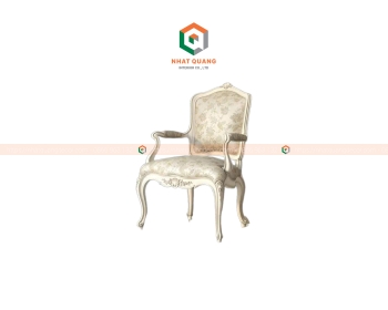 Ghế ăn bọc đệm vải nỉ kiểu dáng tân cổ điển GA-007