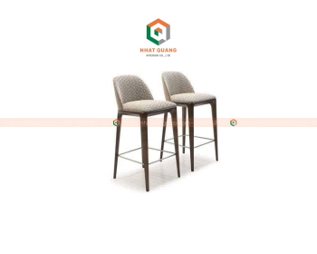Ghế quầy bar gỗ đệm ngồi bọc nỉ GB-001