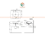 Chậu TOTO đặt trên bàn cao cấp LT4704G19