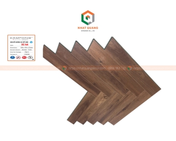 Sàn gỗ công nghiệp Indonesia xương cá KAMPONG XC 61