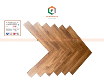 Sàn gỗ công nghiệp Indonesia xương cá KAMPONG XC 98