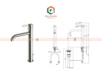 Vòi chậu TOTO gật gù nóng lạnh GF TLG11305B